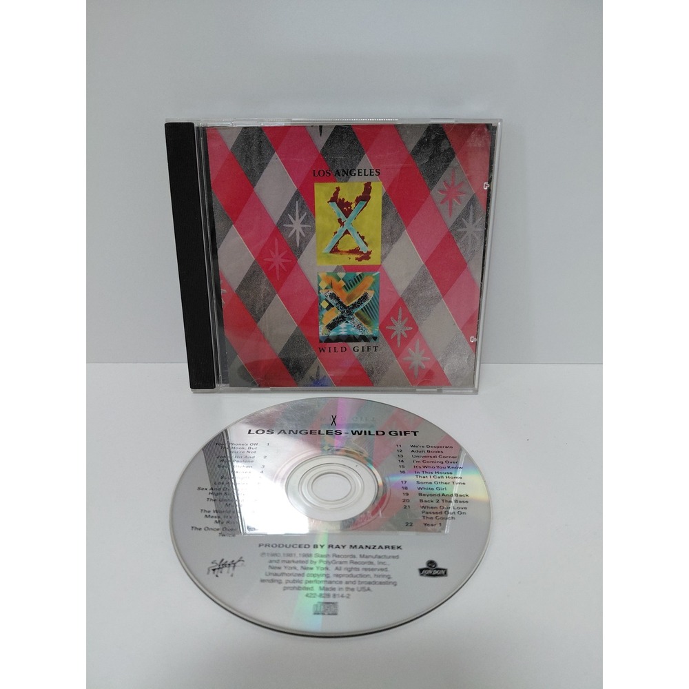 X Los Angeles Wild Gift CD Punk Rock Ray Manzarek Slash Records 422-828814-2